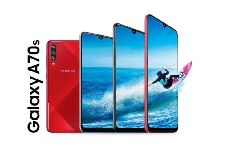 Galaxy A70s - smartphone Samsung camera 64 MP dau tien