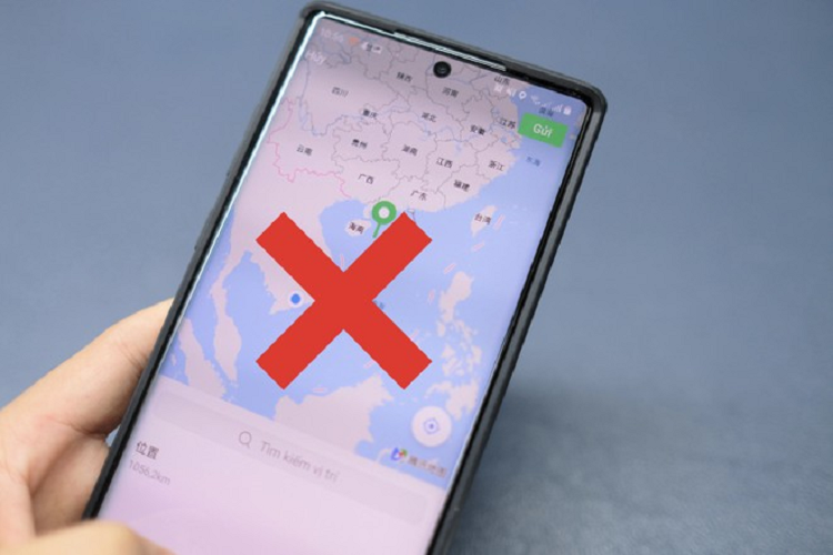WeChat lai hien thi ban do co duong luoi bo phi phap