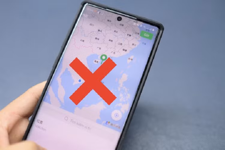 WeChat lai hien thi ban do co duong luoi bo phi phap
