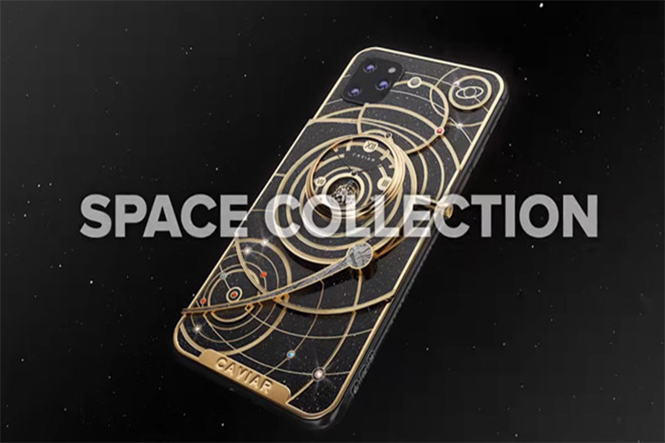 Với phiên bản cao cấp nhất sẽ được đính nhiều loại đá quý, kim cương và có một mảnh thiên thạch, đá từ Mặt trăng. Bên cạnh đó, mặt lưng của model này còn sở hữu đồng hồ cơ. Chỉ có một máy được Caviar chế tác.