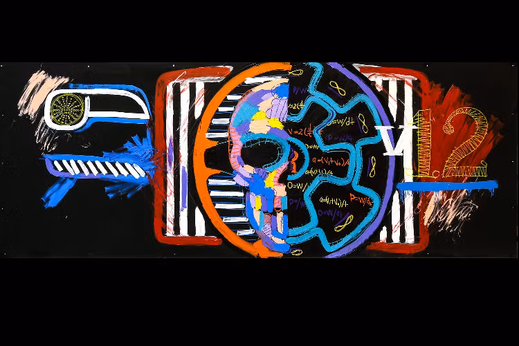 Chiếc Rolls-Royce Phantom VIII đắt tiền này được trang trí bằng những đường màu sắc phóng khoáng trên nền màu đen. Những đường màu có thể bao quanh những chi tiết xe, có lúc lại “lửng lơ” một cách tùy hứng.