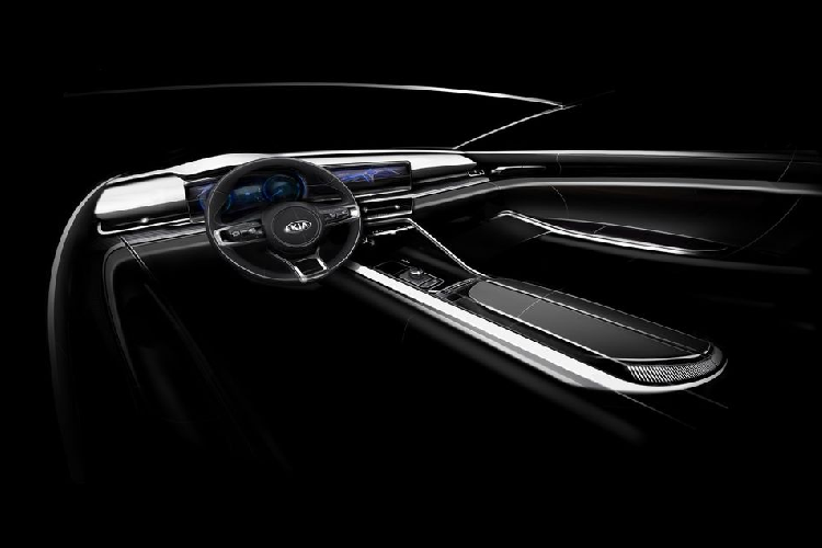 Hiện tại, thiết kế không gian nội thất của Kia Optima/K5 2021 vẫn đang được giữ kín. Tuy nhiên, theo những hình ảnh phác thảo trước đó bị rò rỉ có thể thấy, cũng giống như ngoại thất, nội thất của Kia Optima/K5 2021 cũng mang phong cách của sự hiện đại và tinh tế cùng nhiều trang bị đương thời.