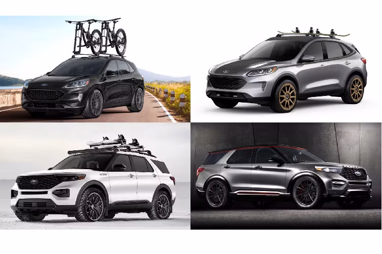 Không chọn các dòng bán tải, sedan hay hatchback, hãng xe ôtô Ford đã quyết định đem đến SEMA 2019 03 mẫu SUV/CUV Escape, Explorer và Expedition, sẽ dễ hiểu khi hiện nay SUV/CUV đã trở thành xu hướng mua xe trên toàn cầu. Về cơ bản, những nâng cấp của Ford được thực hiện ở ‘’dàn lông’’ như mâm, lốp, hệ thống xả, thiết kế ngoại thất và phụ kiện đi kèm.