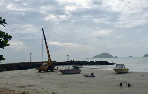 Huyện Côn Đảo (tỉnh Bà Rịa – Vũng Tàu) đã có gần 1500 thuyền viên với hàng hàng trăm tàu thuyền vào Côn Đảo tránh trú bão.