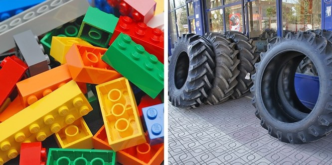 9. Công ty LEGO Group là nhà sản xuất lốp xe lớn nhất thế giới: Công ty này sản xuất hơn 300 triệu lốp xe mỗi năm. Không có công ty nào khác trên thế giới sản xuất nhiều lốp như LEGO kể cả Bridgestone. Tuy nhiên, họ chỉ sản xuất lốp xe nhỏ cho xe xây dựng và xe hơi cho bộ dụng cụ LEGO nên khó có thể cạnh tranh với những người khổng lồ như Michelin và Goodyear.