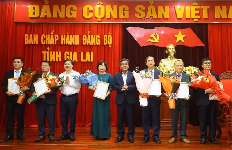 Gia Lai: Cong bo cac quyet dinh ve cong tac can bo