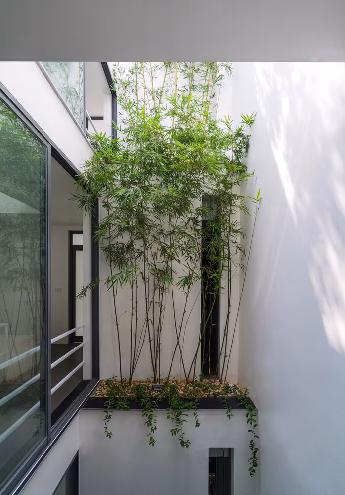 Ở bất kỳ không gian nào bên trong ngôi nhà, chủ sở hữu vẫn cảm thấy gần gũi với thiên nhiên.