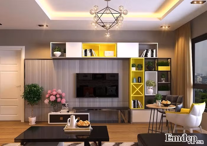 Can ho chung cu dep la nho phoi mau doc dao