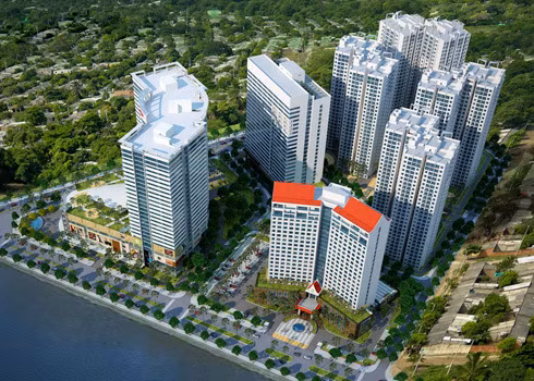 Theo ông Đoàn Nguyên Đức (bầu Đức) thì khu phức hợp Hoàng Anh Gia Lai Myanmar Center có tổng mức đầu tư 440 triệu USD, tọa lạc tại vị trí đắc địa của TP Yangon với 2 mặt tiền lớn, trong đó 1 mặt nhìn ra hồ Inya, mặt còn lại nhìn về phía chùa Vàng có lịch sử 2.500 năm – một di tích nổi tiếng linh thiêng của Myanmar. Ảnh: Phối cảnh dự án phức hợp Hoang Anh Gia Lai Myanmar Centre.