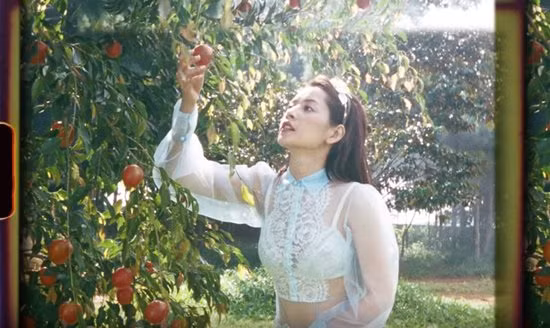 Chiếc áo mặc cũng như không của Chi Pu trong MV. Ảnh: blogspot.