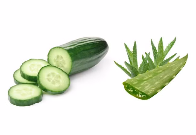 5. Mặt nạ dành cho da khô: Bạn chỉ cần xay nửa quả dưa chuột rồi trộn với 2 thìa gel lô hội là đã làm được loại mặt nạ dưỡng ẩm dành cho da khô. Ảnh: thoidai.