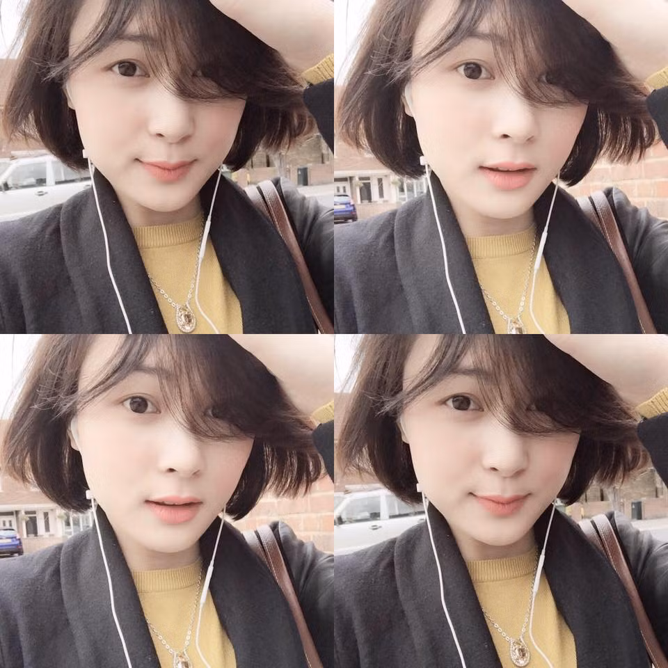 Ngắm khuôn mặt xinh xắn, tạo dáng đáng yêu của Thu Giang, bản sao tóc ngắn của Hạ Vi.