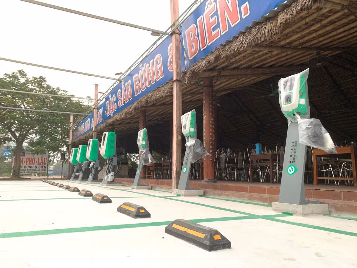 Chị Yến (Giao Thủy, Nam Định) cho biết: “Tình cờ nhìn thấy trạm sạc xe điện ngay trung tâm du lịch Quất Lâm tôi thực sự ấn tượng. Nổi bật giữa cảnh hoang tàn, đổ nát bởi những căn nhà đang bị phá dỡ là trạm sạc điện hiện đại này. Hy vọng, Quất Lâm sẽ sớm hoạt động trở lại với mô hình du lịch đặc sắc để thu hút khách du lịch".