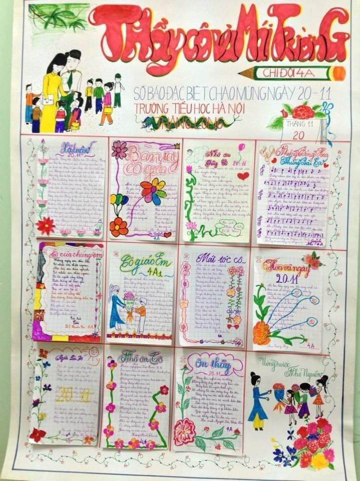 Chắc hẳn ai cũng còn nhớ không khí háo hức của những ngày cắp sách đến trường, ngồi cậm cụi tô vẽ, viết cảm nghĩ của mình lên những trang báo tường để được nói hết tiếng lòng, gửi gắm đến “người lái đò” cần mẫn đưa “khách” sang sông.