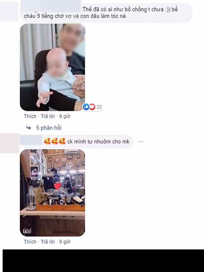 Câu chuyện về ông bố chồng đầy tâm lý khi ôm cháu gần nửa ngày để con dâu và vợ đi làm đẹp.