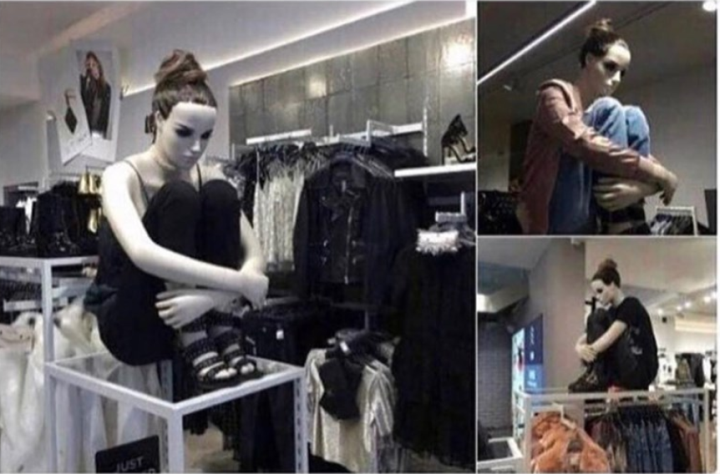 Chưa biết có đem lại lợi nhuận cho chủ hiệu hay không, nhưng chắc chắn các anh chị ấy đã thắng giải “Ma nơ canh của năm” rồi nhé.