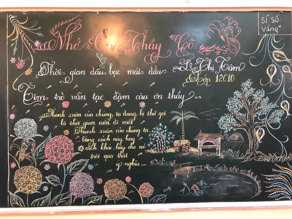 Báo tường, báo ảnh và nay lại có thêm báo bảng đã là hoạt động khá quen thuộc đối với các bạn học sinh - sinh viên trên toàn quốc mỗi khi đến ngày Nhà giáo Việt Nam.