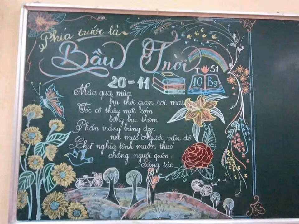 Dù những lời ngỏ chỉ vỏn vẹn vài dòng nhưng đủ thấy được niềm yêu thương đặc biệt của tụi học trò đầy tinh nghịch dành trọn cho những "người đưa đò" trong thời buổi hiện nay.