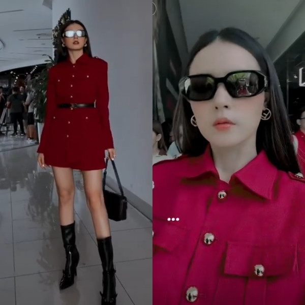 Khoảnh khắc diện đồ dạo phố của hot girl Midu khiến nhiều người choáng váng bởi cô nàng diện cả cây hàng hiệu, có giá trị cả trăm triệu.