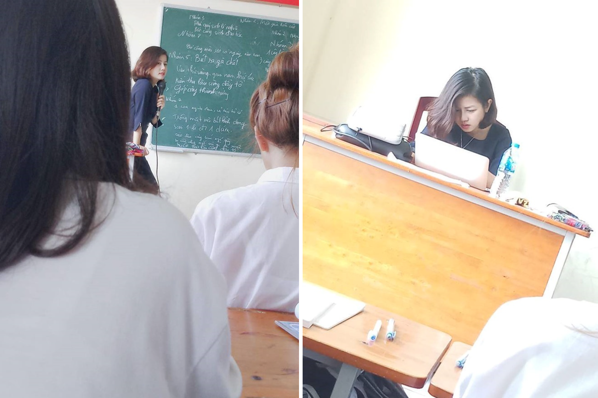 Trên diễn đàn của sinh viên ĐH Công nghiệp Hà Nội, các bạn trẻ chia sẻ hình ảnh một nữ giảng viên xinh đẹp. Loạt ảnh nhận được hàng nghìn lượt yêu thích và thả tim từ cư dân mạng.