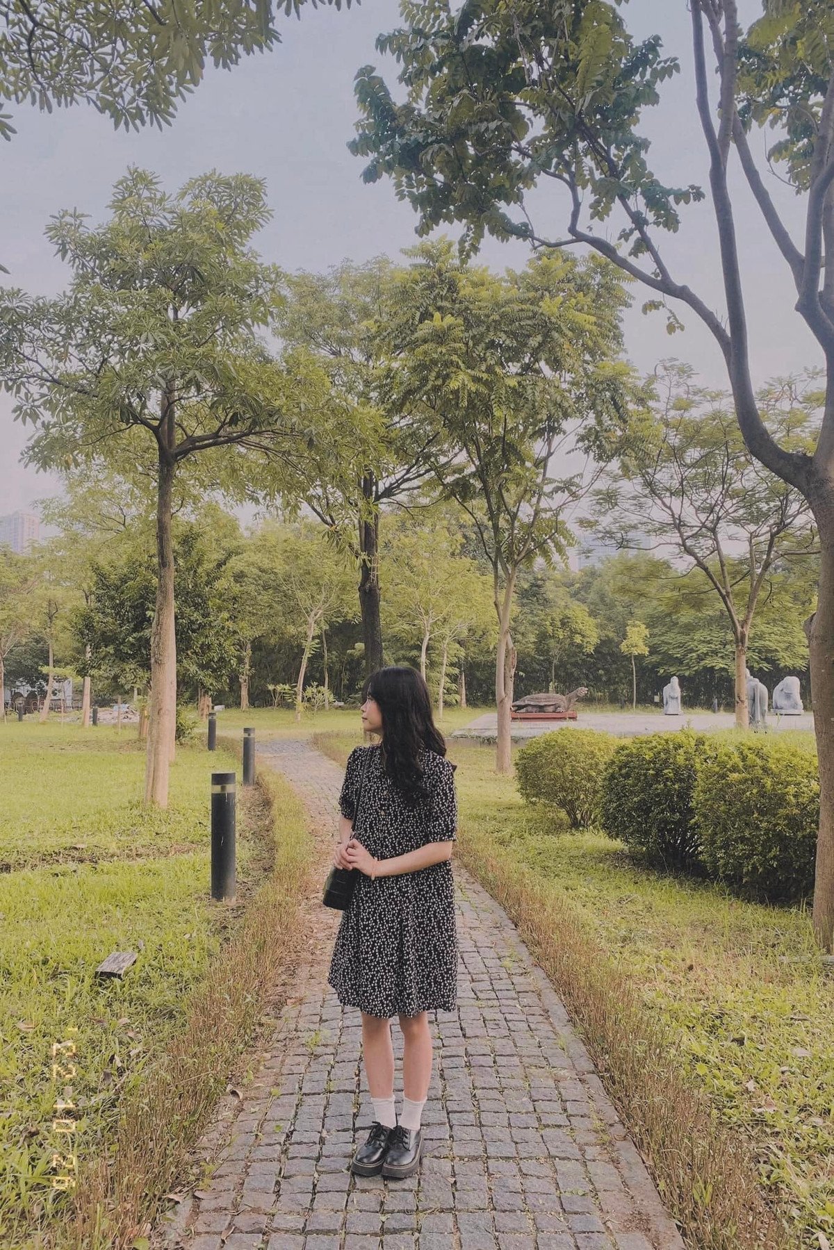 Vào những ngày cuối thu đầu đông, Bảo tàng Hà Nội đã trở thành địa điểm check in Hà Nội thu hút giới trẻ. Ảnh: Thanh Bình