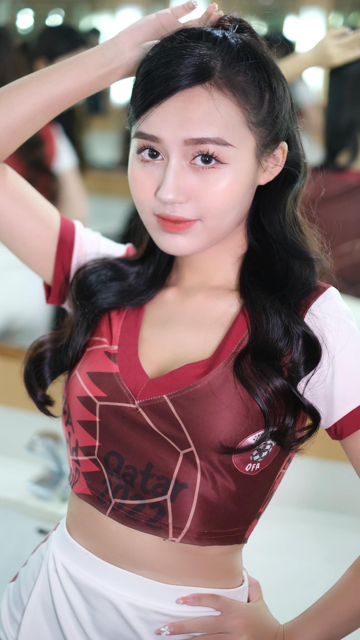 Được biết, nàng hot girl Nóng cùng World Cup này sinh năm 2001, hiện đang là sinh viên năm 4 Đại học Luật.