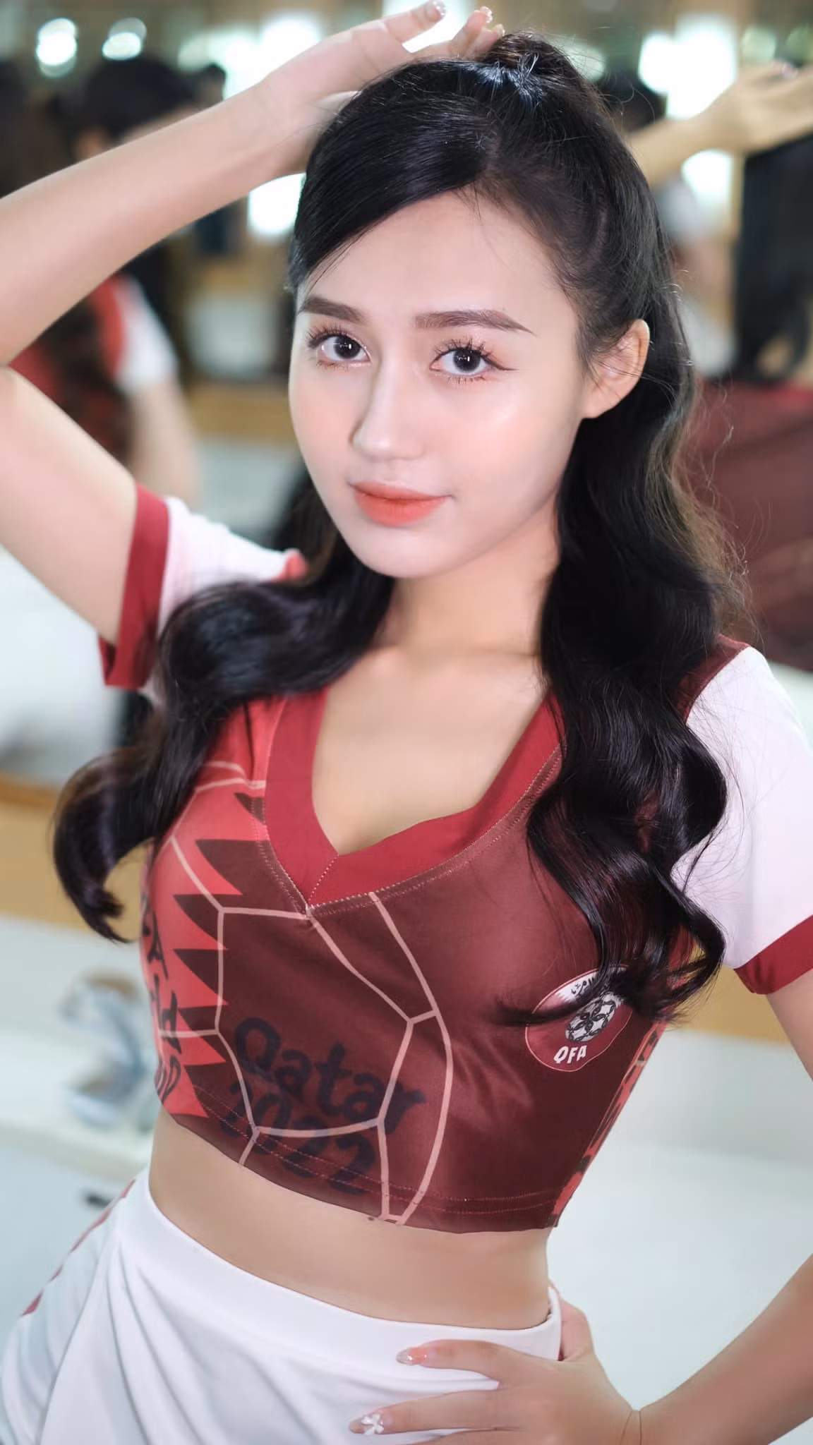 Được biết, nàng hot girl Nóng cùng World Cup này sinh năm 2001, hiện đang là sinh viên năm 4 Đại học Luật.