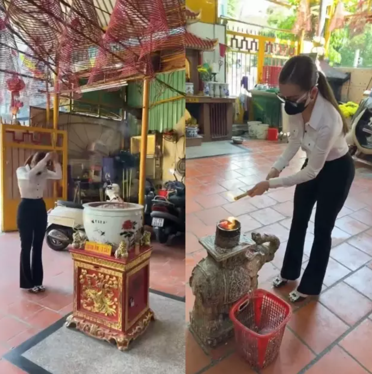 Trong một diễn biến khác, mới đây cư dân mạng liên tục lan truyền hình ảnh hot girl Trang Nemo đi lễ chùa trước khi diễn ra phiên xét xử vào sáng qua.