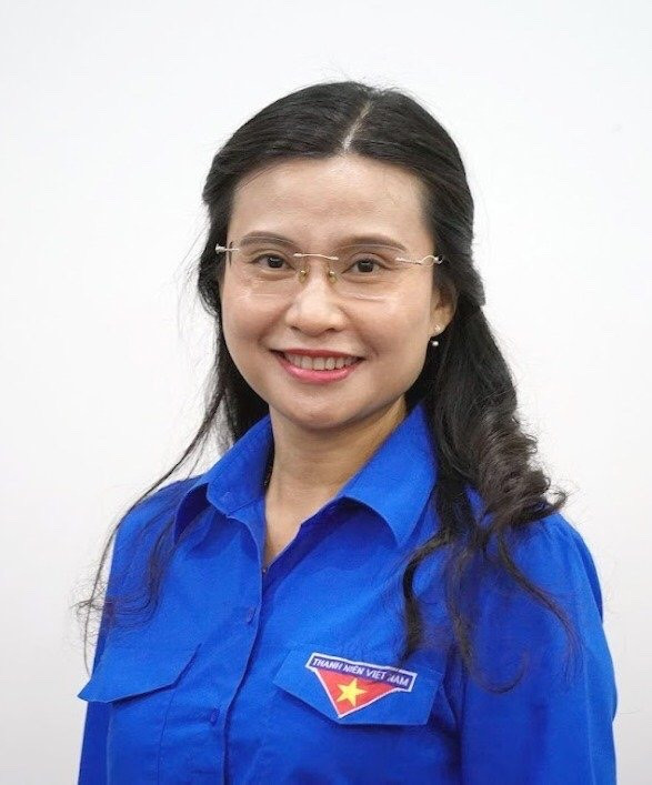 Bà Nguyễn Phạm Duy Trang - Bí thư Trung ương Đoàn khóa XII, Chủ tịch Hội đồng Đội Trung ương. 