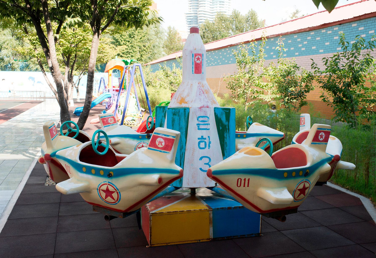 Một khu vui chơi dành cho các em nhỏ ở Bình Nhưỡng.