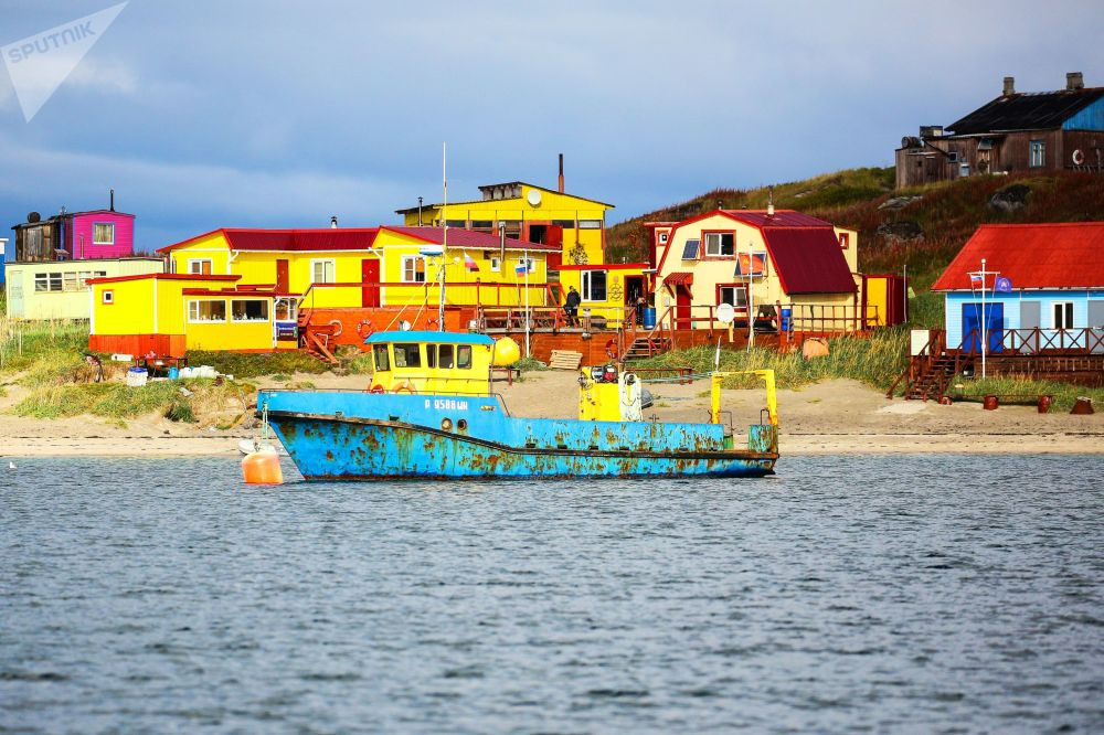 Một địa điểm du lịch trên bán đảo Nemetsky ở huyện Pechengsky, vùng Murmansk.
