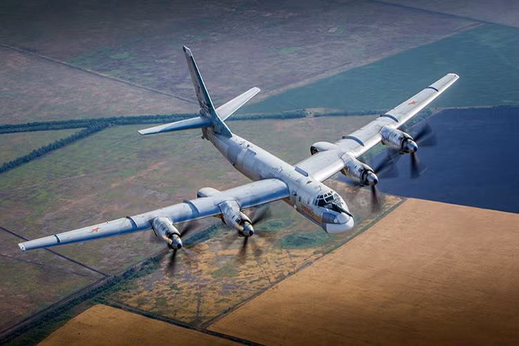 Dù khá thành công với các dòng máy bay ném bom sử dụng động cơ phản lực, nhưng tượng đài của Cục thiết kế Tupolev và bản thân Tổng công trình sư A.N. Tupolev lại là một dòng máy bay ném bom sử dụng động cơ cánh quạt, đó là những chiếc Tupolev Tu-95. Nguồn ảnh: Bộ Quốc phòng Nga.