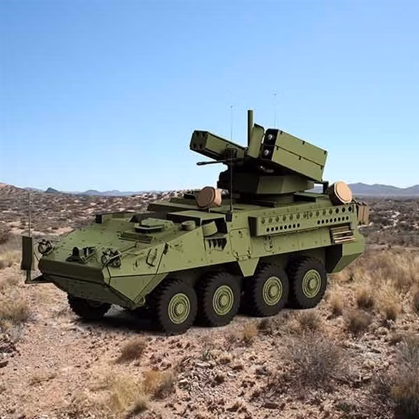 Các kỹ sư của hãng đã cố gắng tích hợp bệ phóng Avenger nhằm tăng cường khả năng phòng thủ tầm gần của các lữ đoàn vốn được trang bị Stryker của Lục quân Mỹ, ông Kendall Linson Giám đốc bộ phận Kinh và phát triển Stryker và phương tiện chiến thuật đặc biệt của General Dynamics Land Systems cho biết.