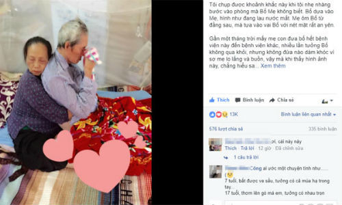 Bức ảnh cùng dòng tâm sự khiến nhiều người rơi nước mắt.