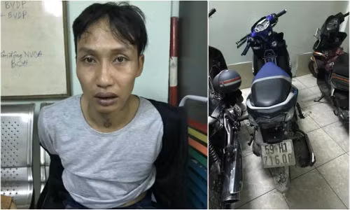 Phan Kiết Minh và phương tiện gây án.