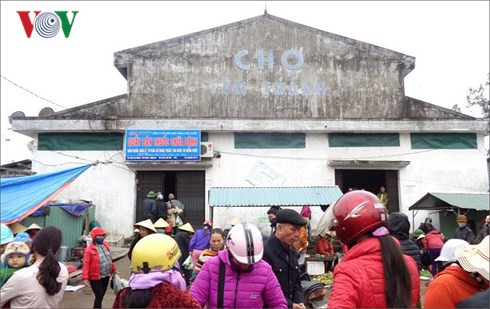 Chợ Tân Thành, xã Tân Thành, huyện Yên Thành Nghệ An - nơi xảy ra vụ hỏa hoạn.