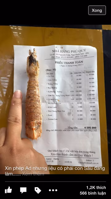 Nha hang Phu Quy Da Nang ''chat chem'' thuong de gay soc