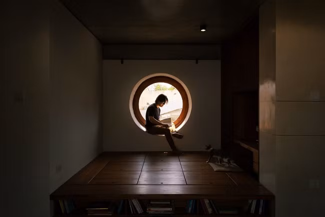 Phòng ngủ bình yên của gia chủ.