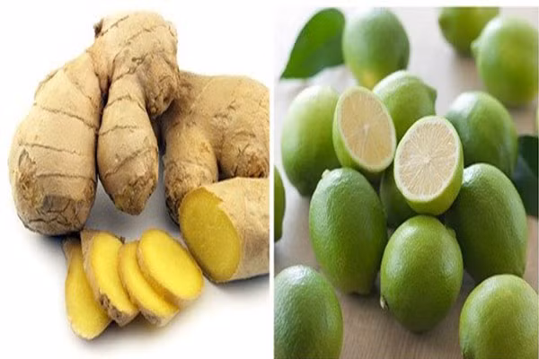 Rất đơn giản, bạn chỉ cần trộn nước ép gừng với nước cốt chanh rồi dùng bông gòn nhúng vào dung dịch này và xoa lên vùng nách. Ảnh: dakhoacantho.