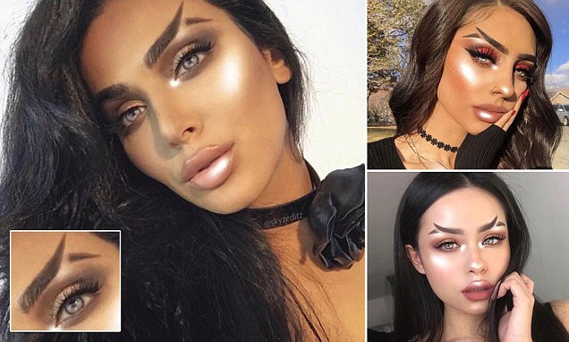 Rõ ràng kiểu lông mày không phải dành cho tất cả mọi cô gái. Ảnh: dailymail.