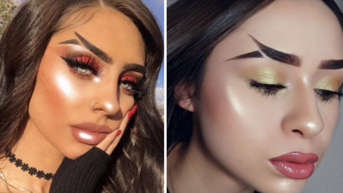 Mặc dù có tên gọi là lông mày đuôi cá nhưng kiểu lông mày này lại khiến người ta liên tưởng ngay đến... cặp sừng của quỷ vương. Ảnh: thingslife.