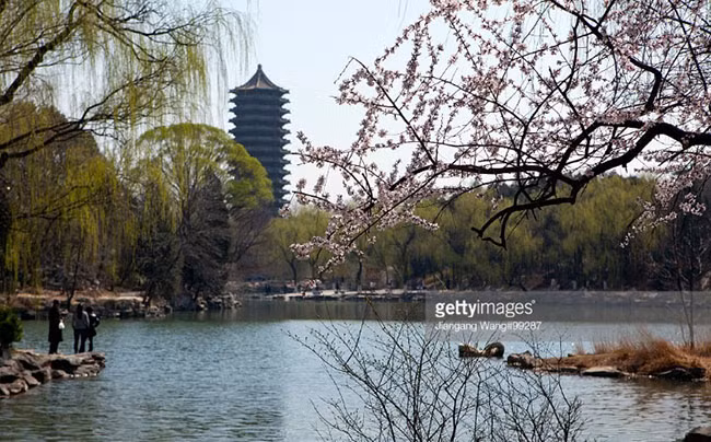 Trường nằm trong các khu ngự uyển của Nhà Thanh trước đây với những cảnh quan và tòa nhà tạo dựng theo phong cách Trung Hoa xưa.