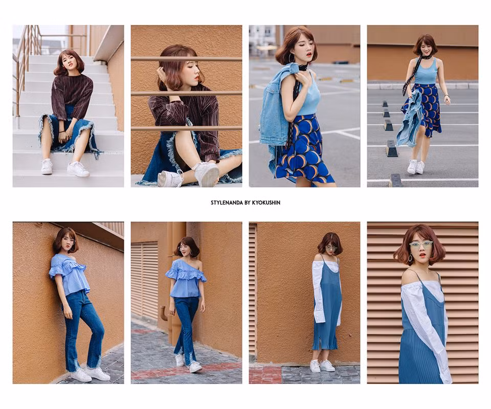 Và để chứng minh mái tóc ngắn không hề làm ảnh hưởng đến công việc, ngoại hình của mình, Kiều Trinh vừa cho ra mắt bộ ảnh thời trang chụp theo phong cách lookbook. Trong bộ ảnh ngoài những trang phục cá tính phù hợp với vóc dáng nhỏ nhắn, mái tóc ngắn của Trinh Xíu cũng trở thành một điểm nhấn thú vị, tạo ra nhiều ấn tượng cho người xem. Ảnh: Kushin Kyo.