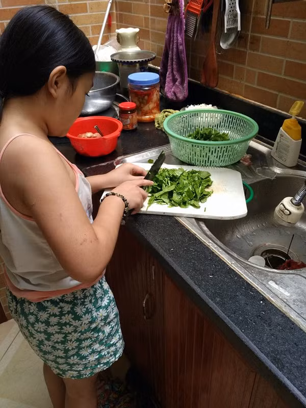 Người mẹ Hà thành cũng không quên nhắc nhở mọi người, nên cho con học việc nhà từ khi cấp 1, đợi khi các bé học cấp 2 con học văn hóa nhiều hơn sẽ sinh tâm lý lười làm.