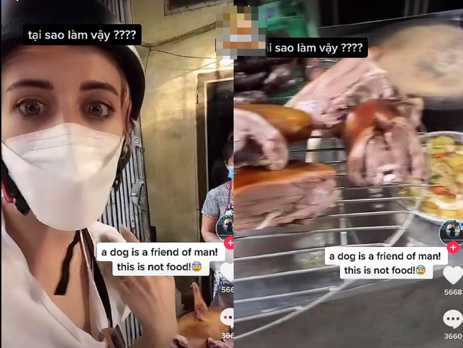 Sau khi đoạn clip được đăng tải, nhiều người Việt Nam vào yêu cầu cô người mẫu Tây tôn trọng văn hóa ẩm thực địa phương của Việt Nam, không can thiệp vào việc người Việt muốn ăn gì...