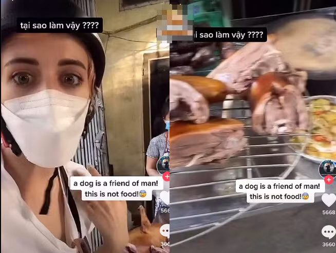 Sau khi đoạn clip được đăng tải, nhiều người Việt Nam vào yêu cầu cô người mẫu Tây tôn trọng văn hóa ẩm thực địa phương của Việt Nam, không can thiệp vào việc người Việt muốn ăn gì...