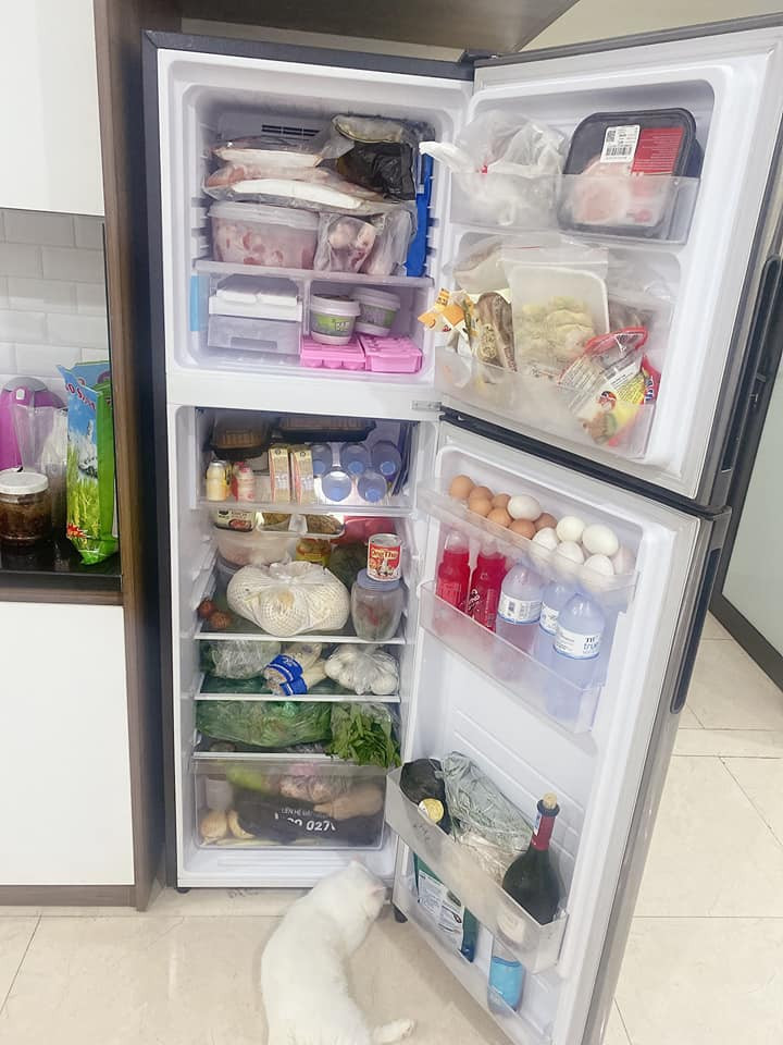 Mới đây, trong một group hàng trăm ngàn thành viên, netizen thi nhau khoe tủ lạnh mùa dịch. Trào lưu này nhanh chóng được nhiều người hưởng ứng và tham gia. Ảnh: Diễm Nguyễn