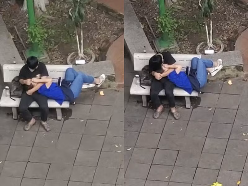 Các cặp đôi khi yêu cần có ý thức hơn trong việc bày tỏ tình yêu của mình, đừng vì một vài phút phấn khích mà khiến cộng đồng đánh giá ý thức kém. Ảnh: Facebook