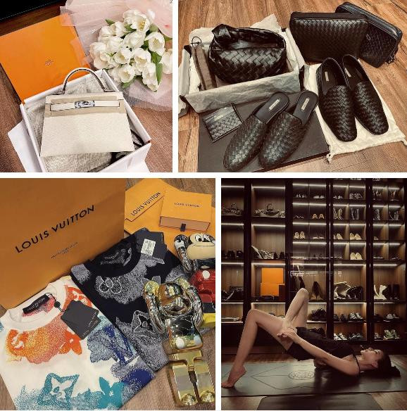 Tú Boo còn được biết đến khi xuất hiện cùng hàng loạt bức ảnh check in sang chảnh bên những bộ sưu tập hàng hiệu đẳng cấp.