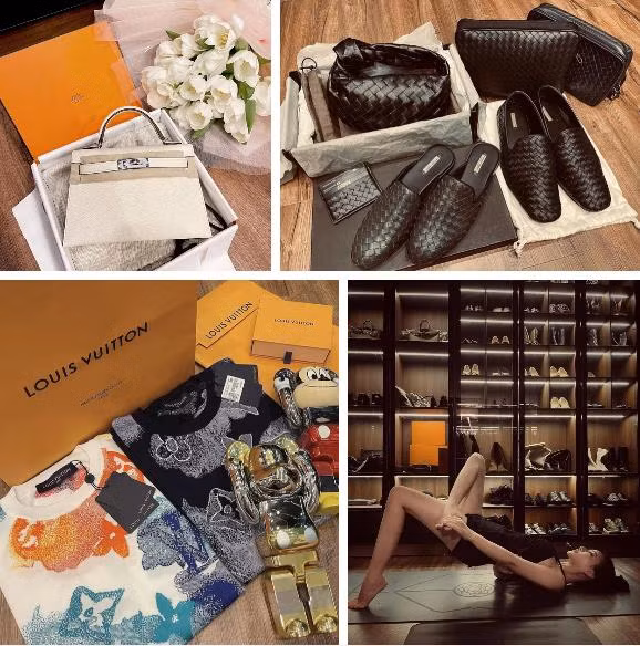 Tú Boo còn được biết đến khi xuất hiện cùng hàng loạt bức ảnh check in sang chảnh bên những bộ sưu tập hàng hiệu đẳng cấp.